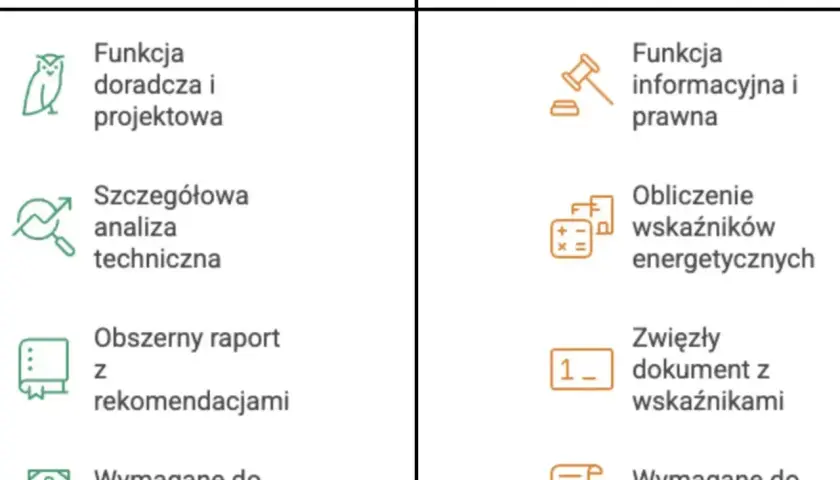 Porównanie audytu i świadectwa energetycznego: audyt to szczegółowa analiza i raport, świadectwo to zwięzły dokument z wskaźnikami. Oba pomagają w bilansie energetycznym.